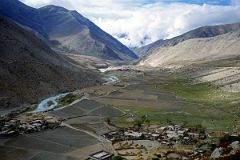 08 Looking Back Toward Nyalam From Milarepa Cave